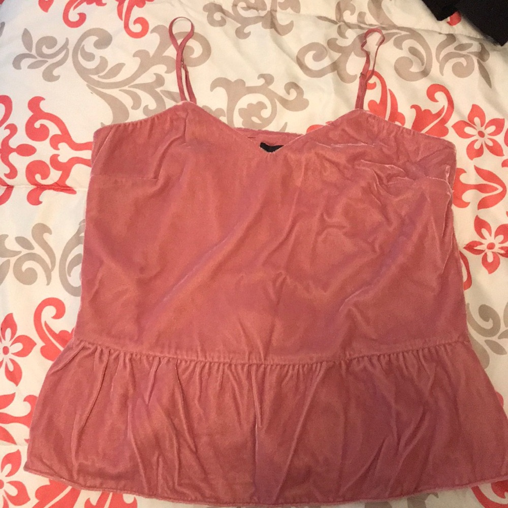 J Crew Velveteen Peplum Camisole